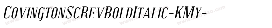 CovingtonScRevBoldItalic-KMy字体转换