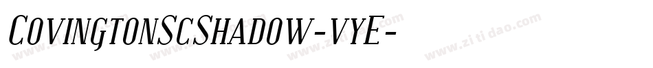 CovingtonScShadow-vyE字体转换