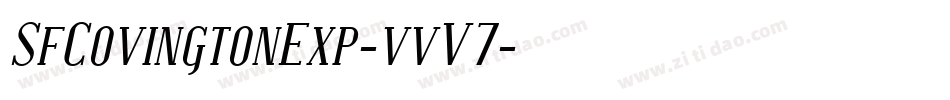 SfCovingtonExp-vvV7字体转换 SfCovingtonExp-vvV7字体转换
