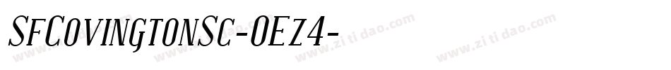 SfCovingtonSc-OEz4字体转换 SfCovingtonSc-OEz4字体转换