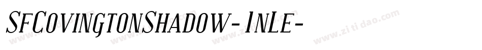 SfCovingtonShadow-1nLe字体转换 SfCovingtonShadow-1nLe字体转换