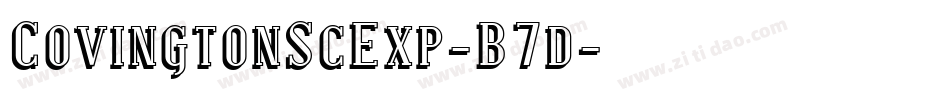 CovingtonScExp-B7d字体转换