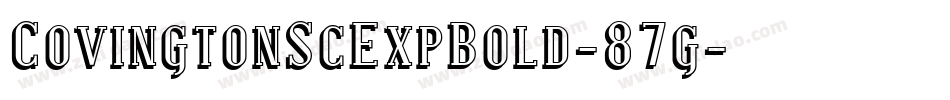 CovingtonScExpBold-87g字体转换