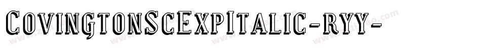 CovingtonScExpItalic-ryy字体转换