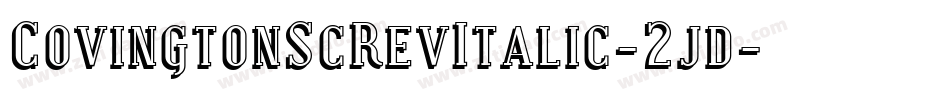 CovingtonScRevItalic-2jd字体转换