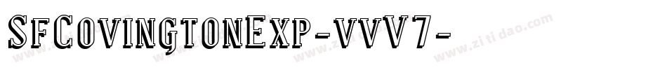 SfCovingtonExp-vvV7字体转换 SfCovingtonExp-vvV7字体转换