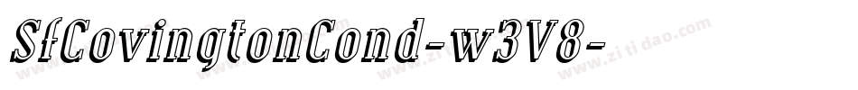SfCovingtonCond-w3V8字体转换 SfCovingtonCond-w3V8字体转换