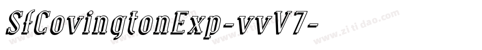 SfCovingtonExp-vvV7字体转换 SfCovingtonExp-vvV7字体转换
