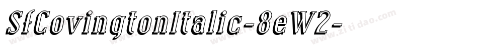 SfCovingtonItalic-8eW2字体转换