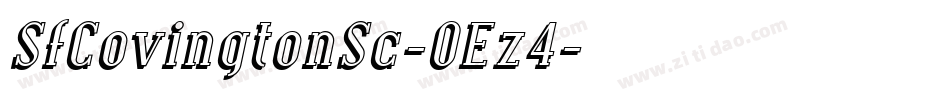SfCovingtonSc-OEz4字体转换 SfCovingtonSc-OEz4字体转换