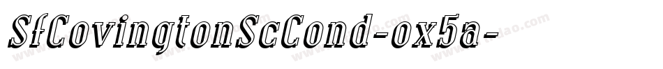 SfCovingtonScCond-ox5a字体转换 SfCovingtonScCond-ox5a字体转换