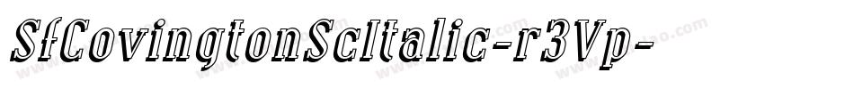 SfCovingtonScItalic-r3Vp字体转换 SfCovingtonScItalic-r3Vp字体转换