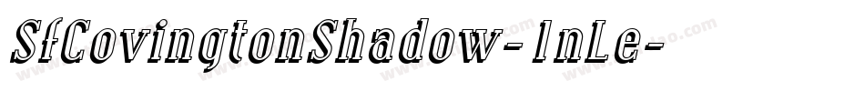 SfCovingtonShadow-1nLe字体转换 SfCovingtonShadow-1nLe字体转换