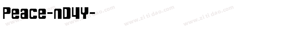 Peace-nD4Y字体转换