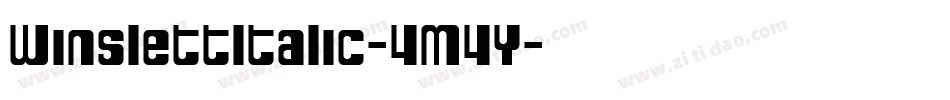 WinslettItalic-4M4Y字体转换 WinslettItalic-4M4Y字体转换