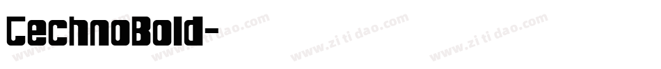 TechnoBold字体转换