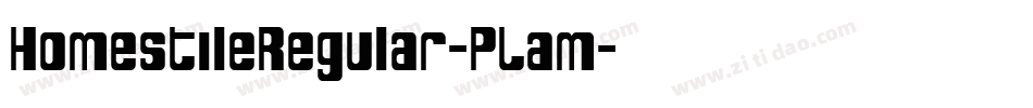 HomestileRegular-PLam字体转换