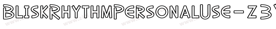 BliskRhythmPersonalUse-z3YD字体转换