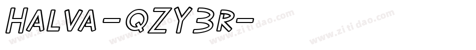 Halva-qZY3r字体转换