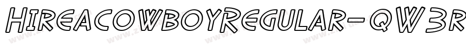 HireacowboyRegular-qW3r字体转换