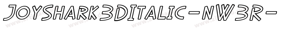 JoyShark3DItalic-nW3R字体转换