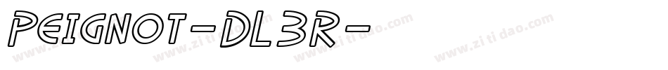 Peignot-DL3R字体转换