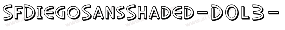 SfDiegoSansShaded-D0l3字体转换 SfDiegoSansShaded-D0l3字体转换