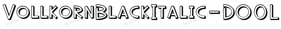 VollkornBlackItalic-DO0L3字体转换