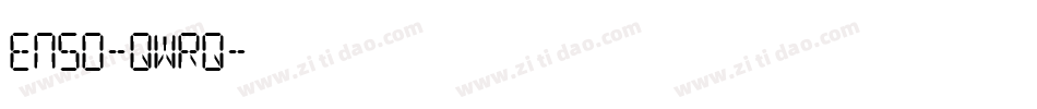 Enso-qWRq字体转换