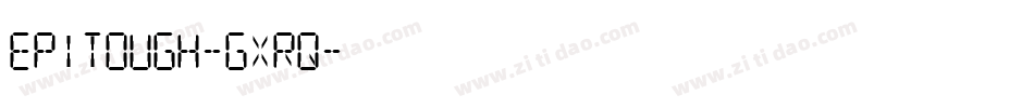 Epitough-gxRq字体转换