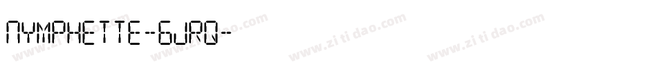 Nymphette-6jRq字体转换