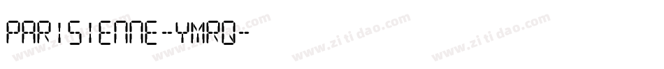 Parisienne-ymRq字体转换