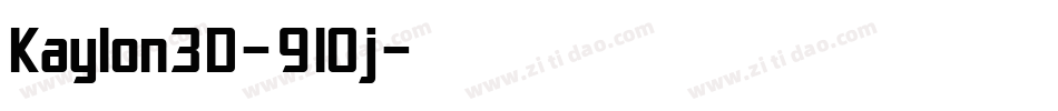 Kaylon3D-9lOj字体转换