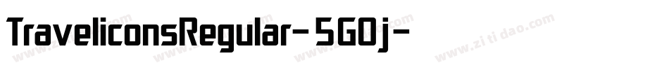 TraveliconsRegular-5GOj字体转换