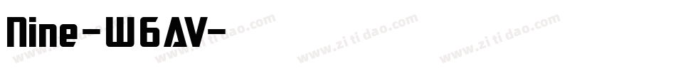 Nine-W6AV字体转换
