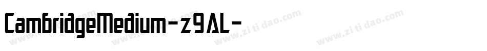 CambridgeMedium-z9AL字体转换