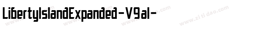 LibertyIslandExpanded-V9al字体转换
