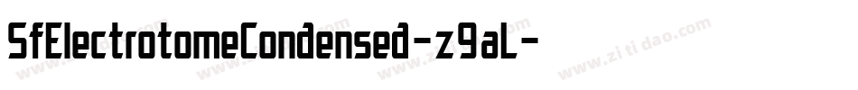 SfElectrotomeCondensed-z9aL字体转换