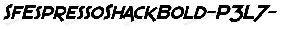 SfEspressoShackBold-P3L7字体转换 SfEspressoShackBold-P3L7字体转换