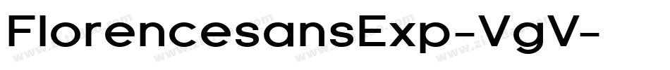 FlorencesansExp-VgV字体转换