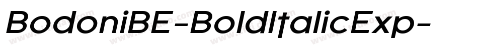 BodoniBE-BoldItalicExp字体转换