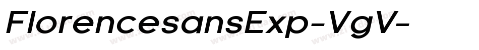 FlorencesansExp-VgV字体转换