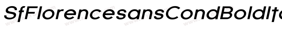 SfFlorencesansCondBoldItalic-OE84字体转换