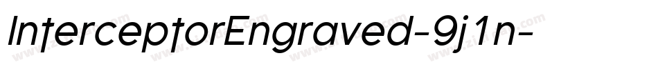InterceptorEngraved-9j1n字体转换