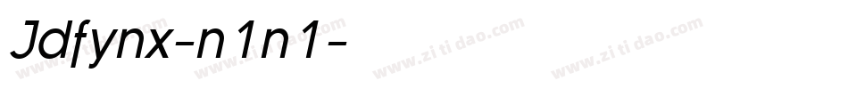 Jdfynx-n1n1字体转换