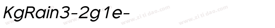 KgRain3-2g1e字体转换