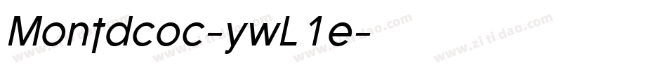 Montdcoc-ywL1e字体转换
