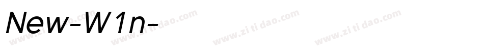 New-W1n字体转换