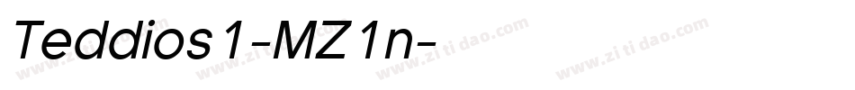 Teddios1-MZ1n字体转换