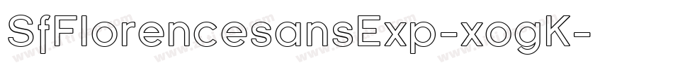 SfFlorencesansExp-xogK字体转换